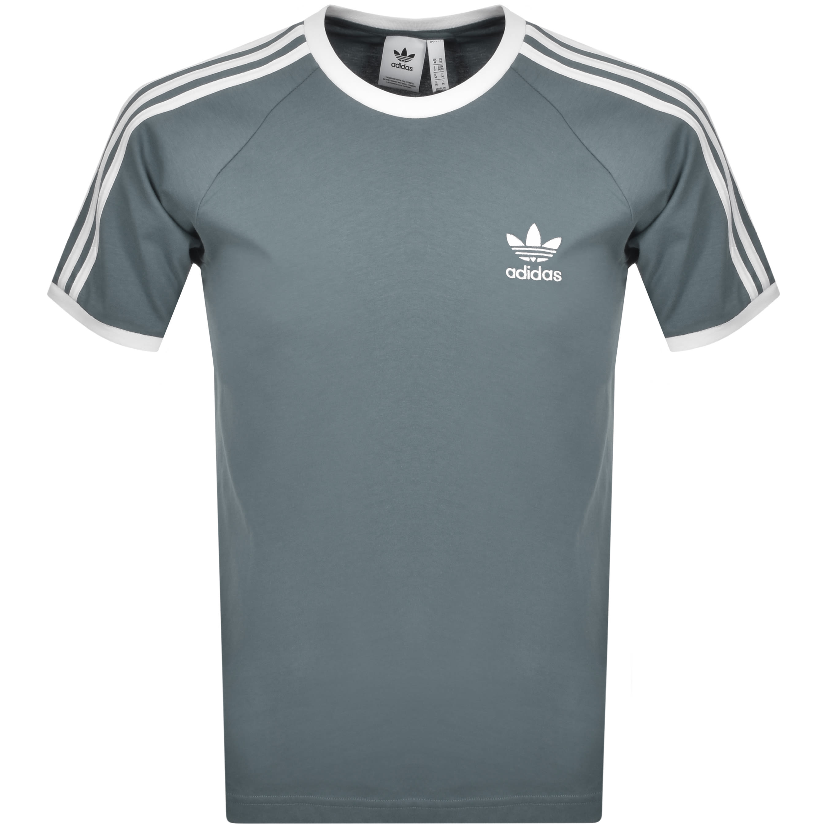 Alternative Image for Productadidas Originals 3 Stripe T Shirt Grey1
